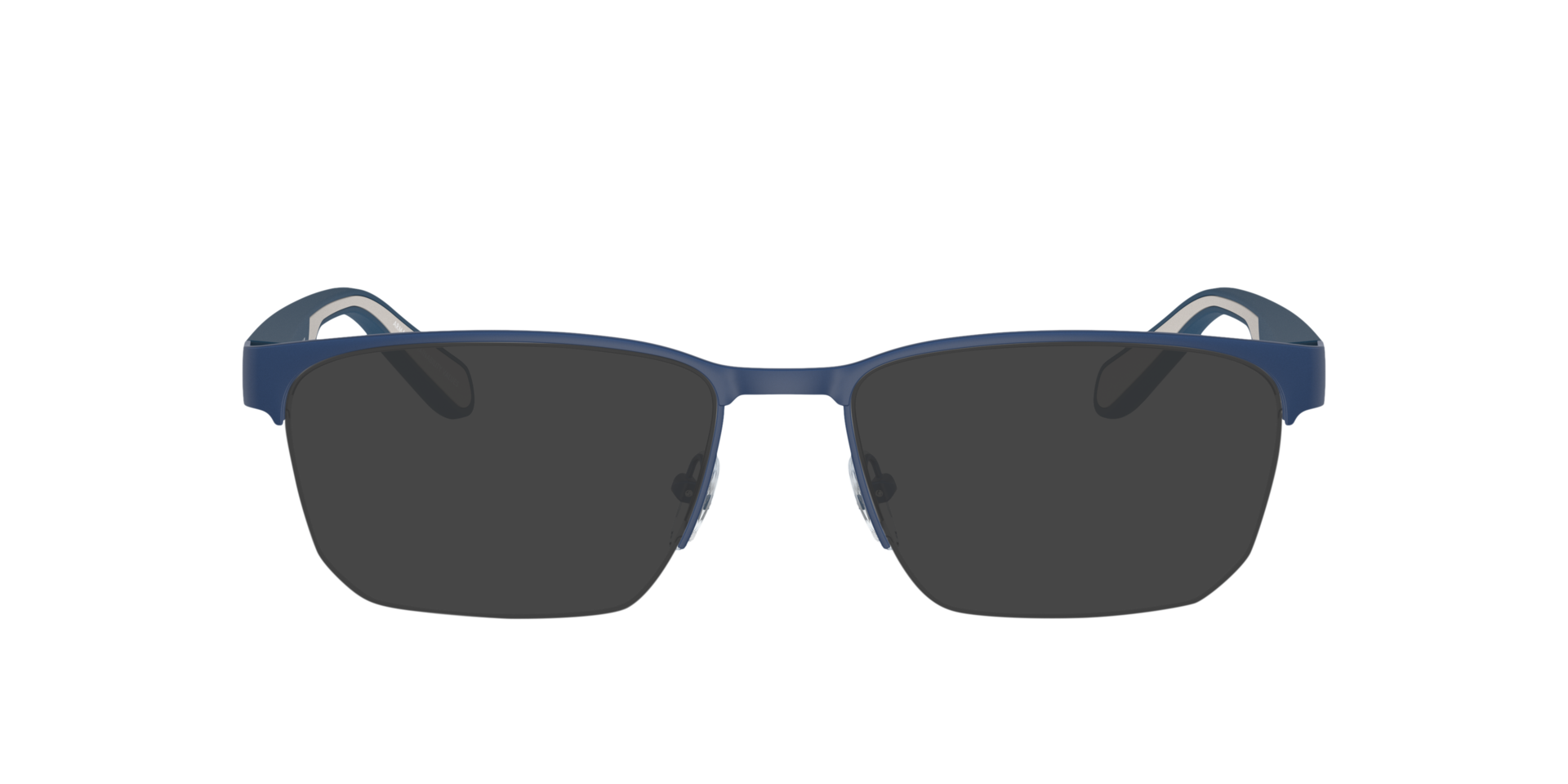 EA1162 Matte Blue MetalEyeglass Frames for Glasses Direct, with Tinted Lenses