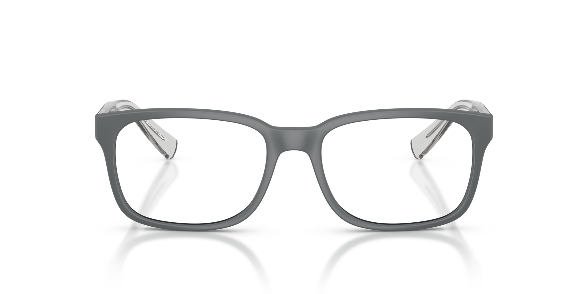AX3029 Matte Grey PlasticEyeglass Frames for Glasses Direct, Front View