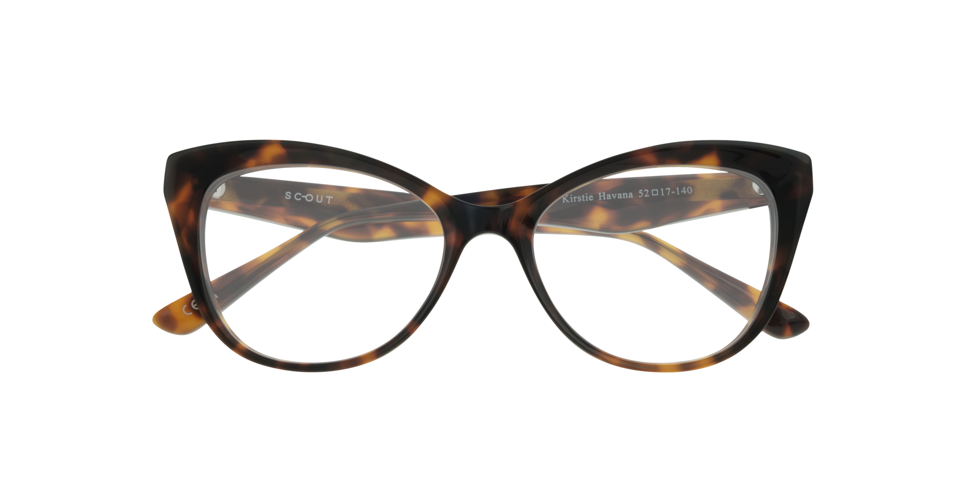 Kirstie Havana AcetateEyeglass Frames for Glasses Direct, Closed View
