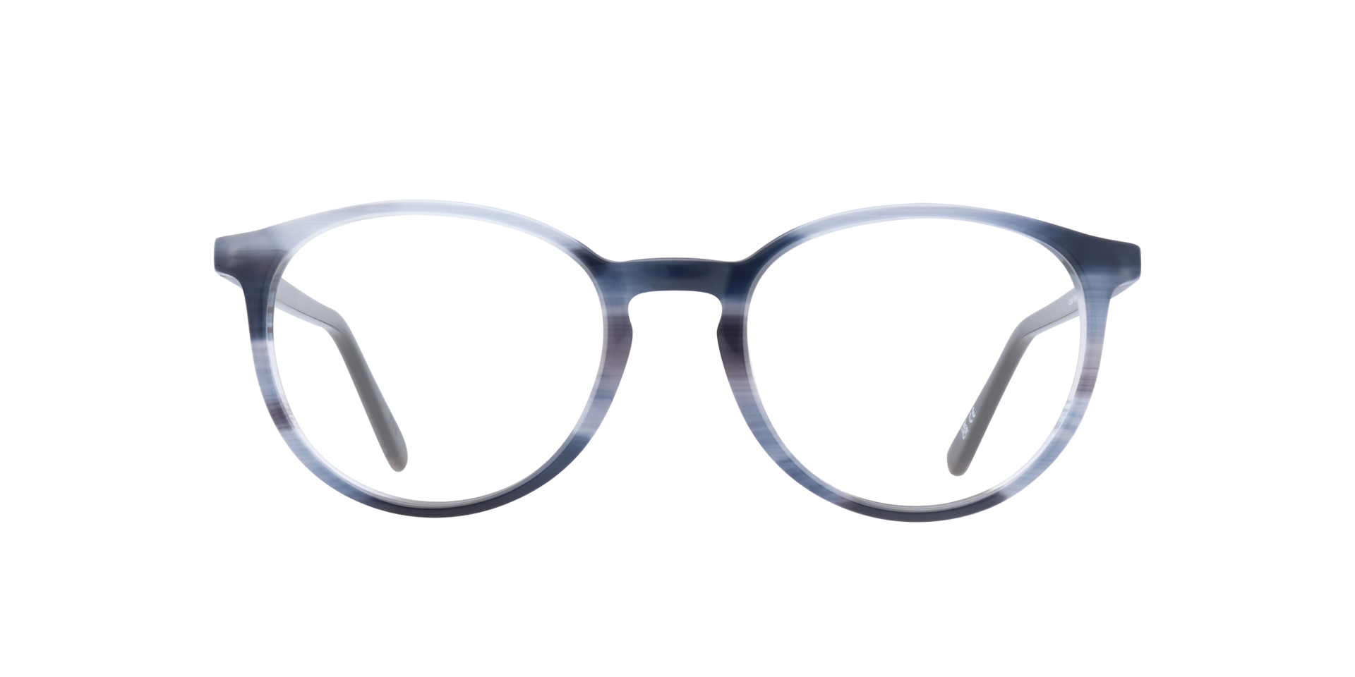 Luna1 Navy Striation AcetateEyeglass Frames for Glasses Direct, Front View