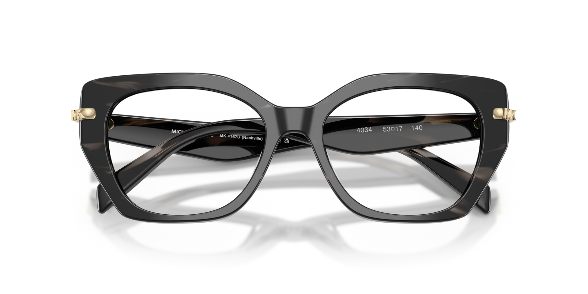 MK4167U Black Horn AcetateEyeglass Frames for Glasses Direct, Closed View