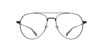 Shiny Black Kensington -  Metal Glasses
