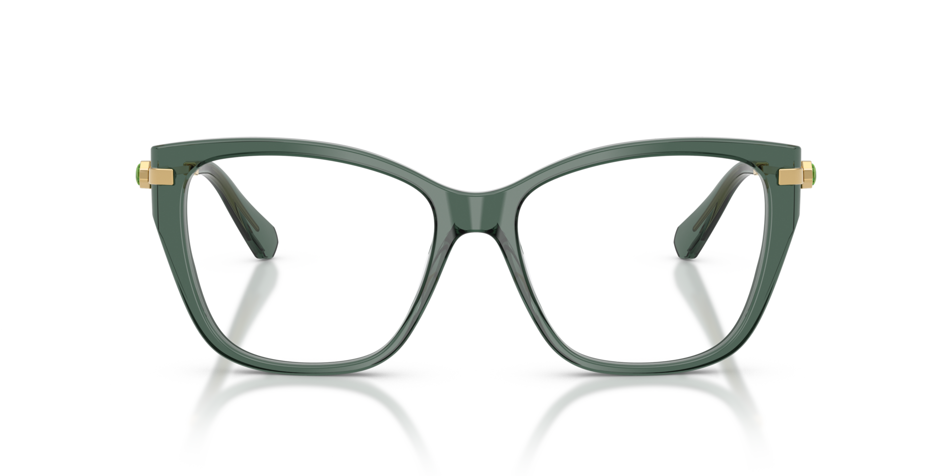 SK2060 Transparent Light Green AcetateEyeglass Frames for Glasses Direct, Front View