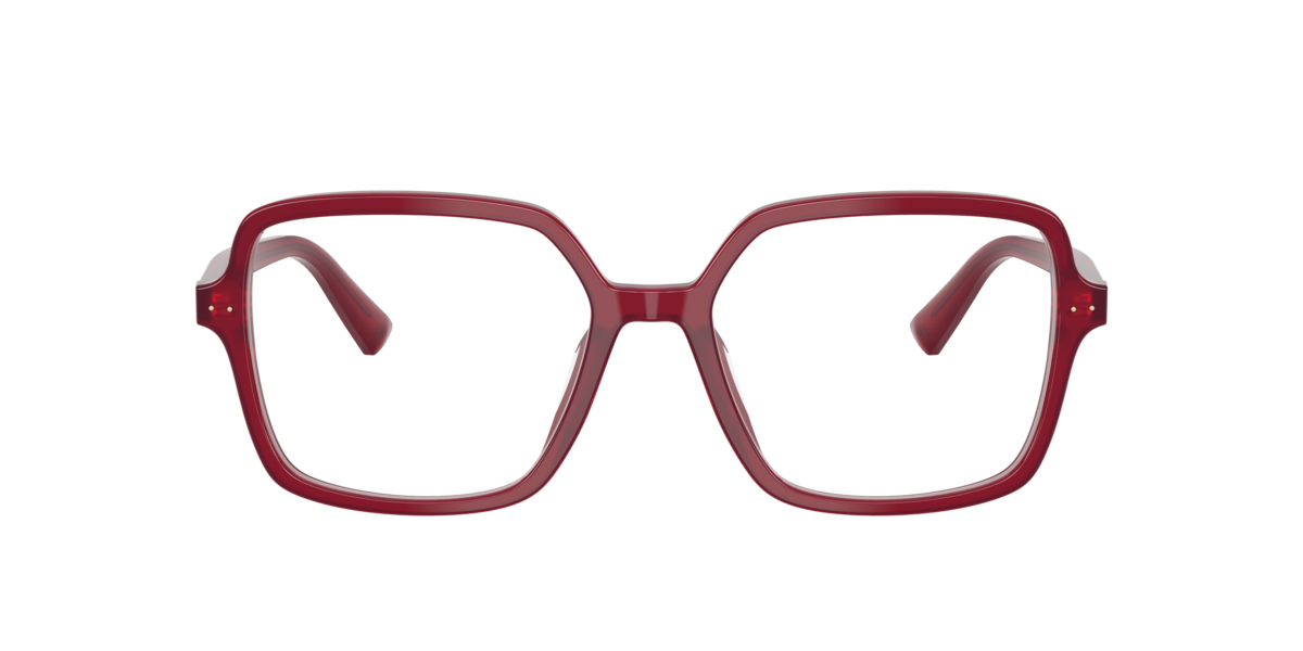Jimmy Choo Women's Opaline Cranberry Square Acetate Eyeglasses Online - Full Rim - Jc3046u