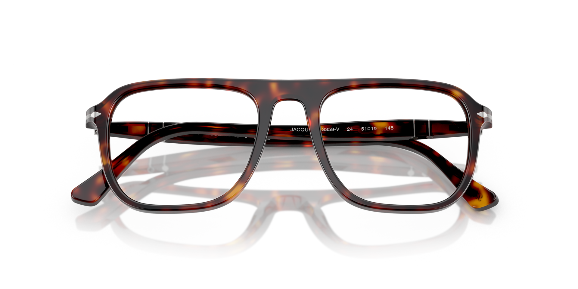PO3359V Havana AcetateEyeglass Frames for Glasses Direct, Closed View