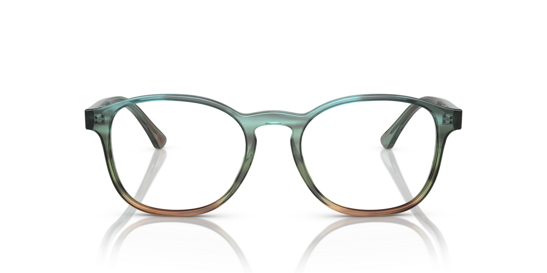 RB5417 Striped Blue & Green AcetateEyeglass Frames for Glasses Direct, Front View