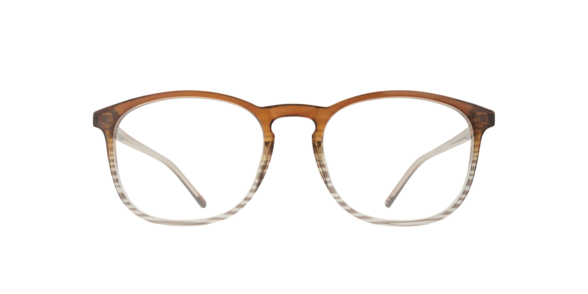 Lake Gradient Brown PlasticEyeglass Frames for Glasses Direct, Front View