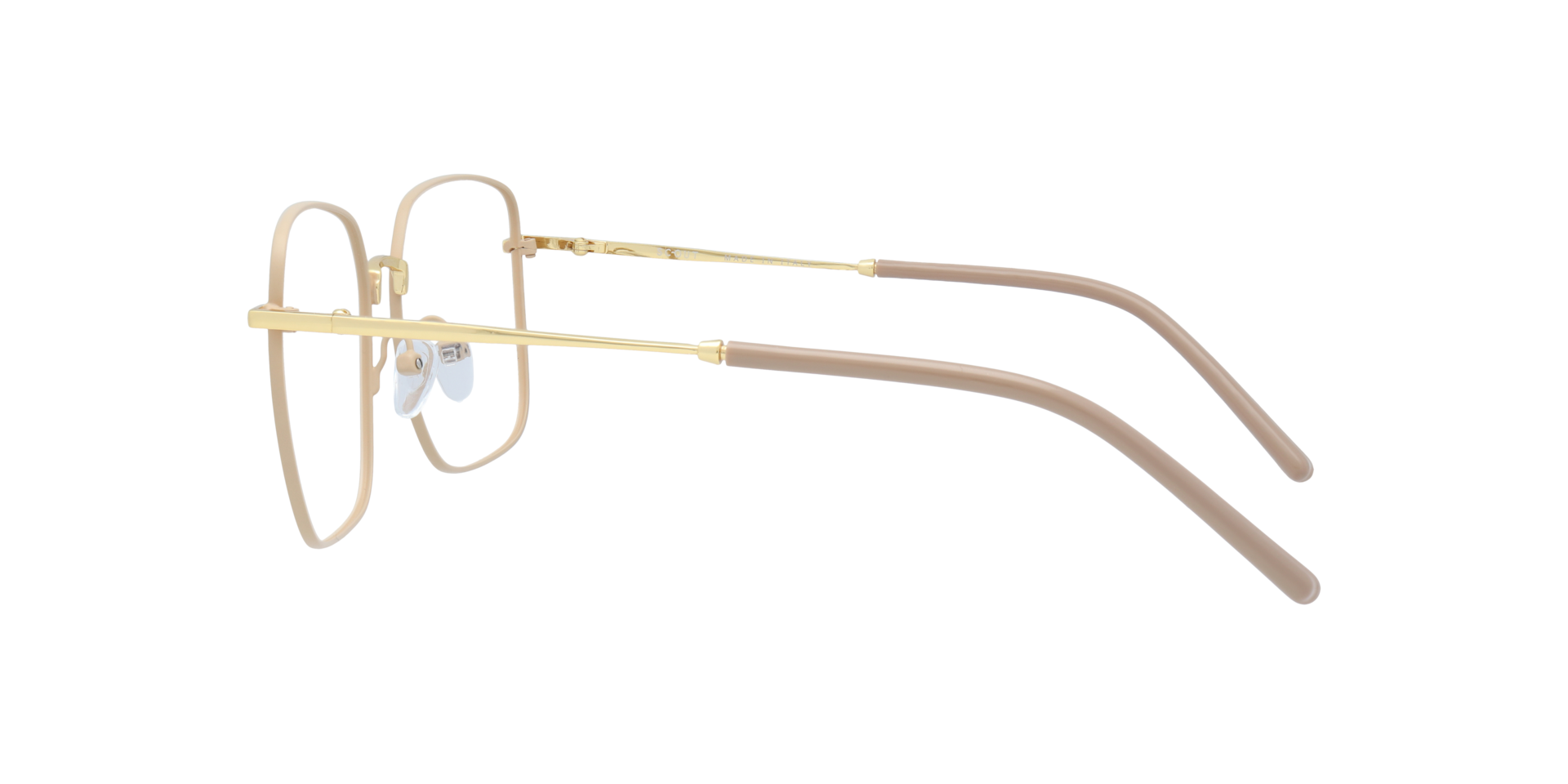 Venezia Cream MetalEyeglass Frames for Glasses Direct, Side View