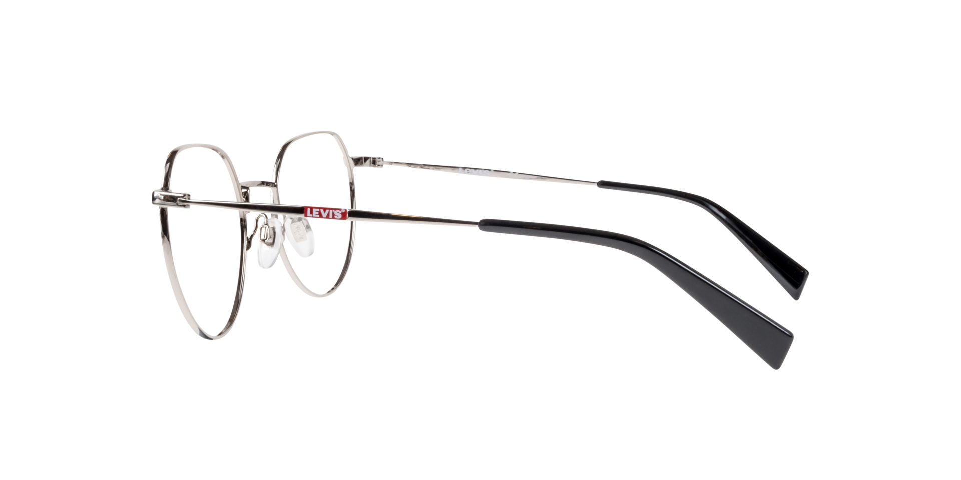 LV 1060 Silver MetalEyeglass Frames for Glasses Direct, Side View