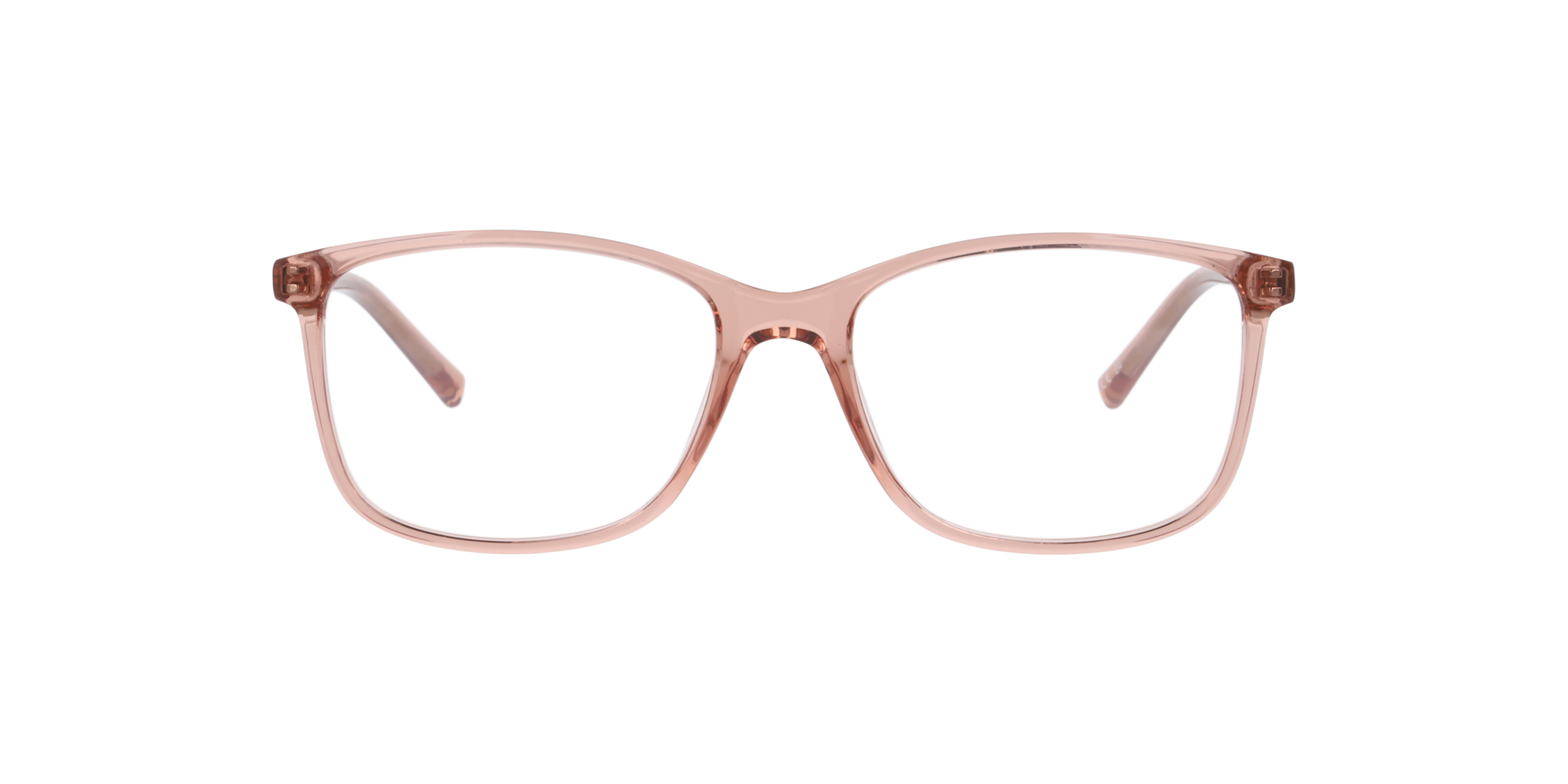 Jax Crystal Light Brown PlasticEyeglass Frames for Glasses Direct, Front View