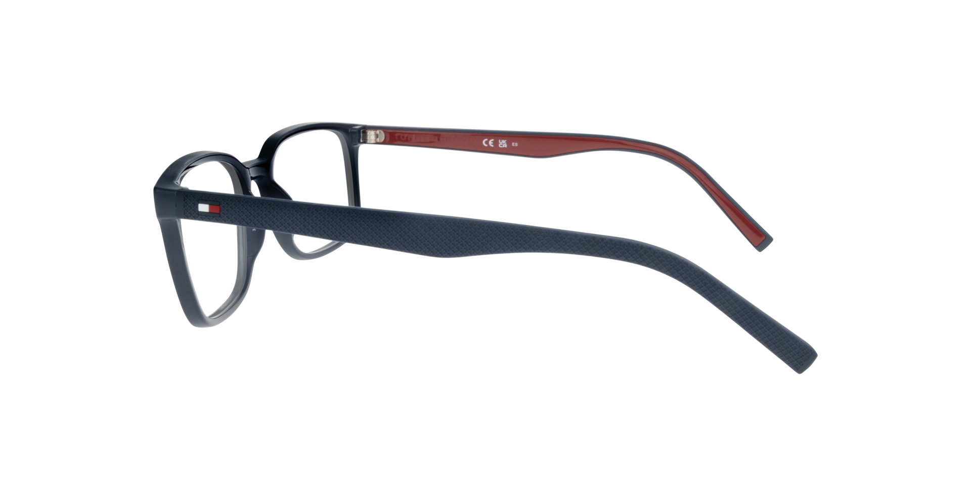 TH 2049 Red Blue PlasticEyeglass Frames for Glasses Direct, Side View