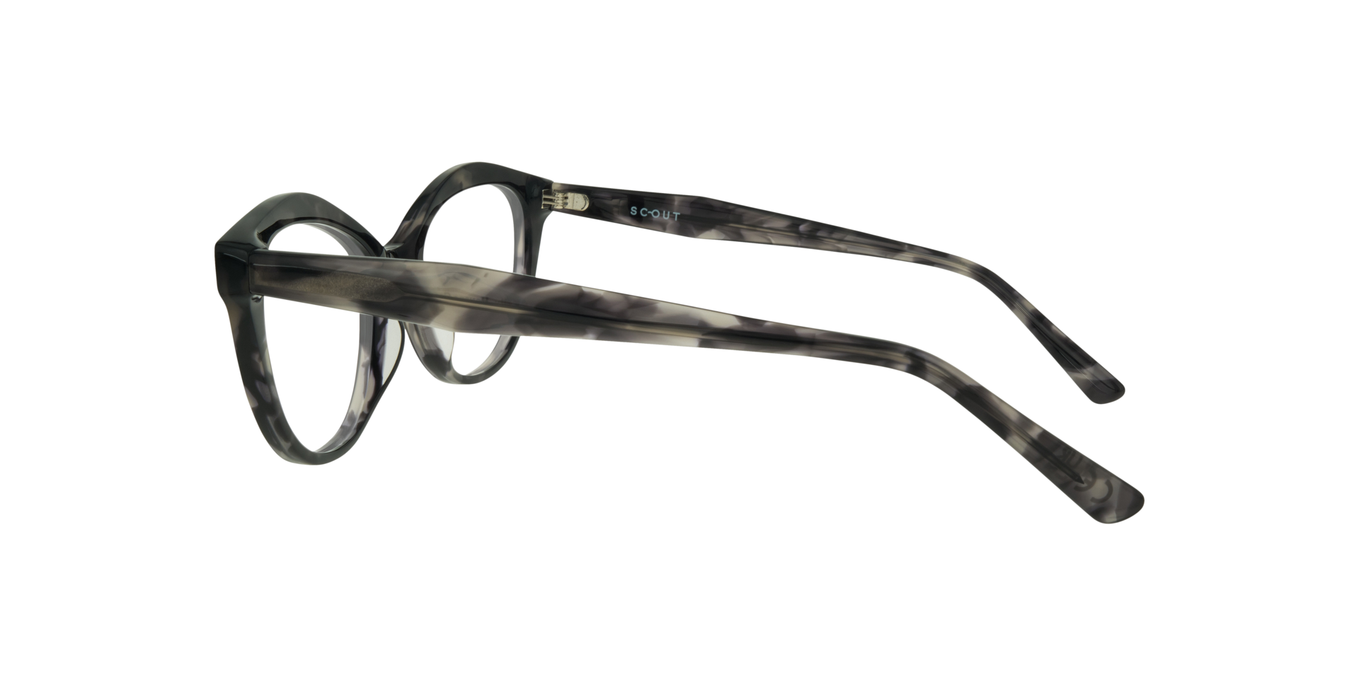 Kelly Havana Grey AcetateEyeglass Frames for Glasses Direct, Side View