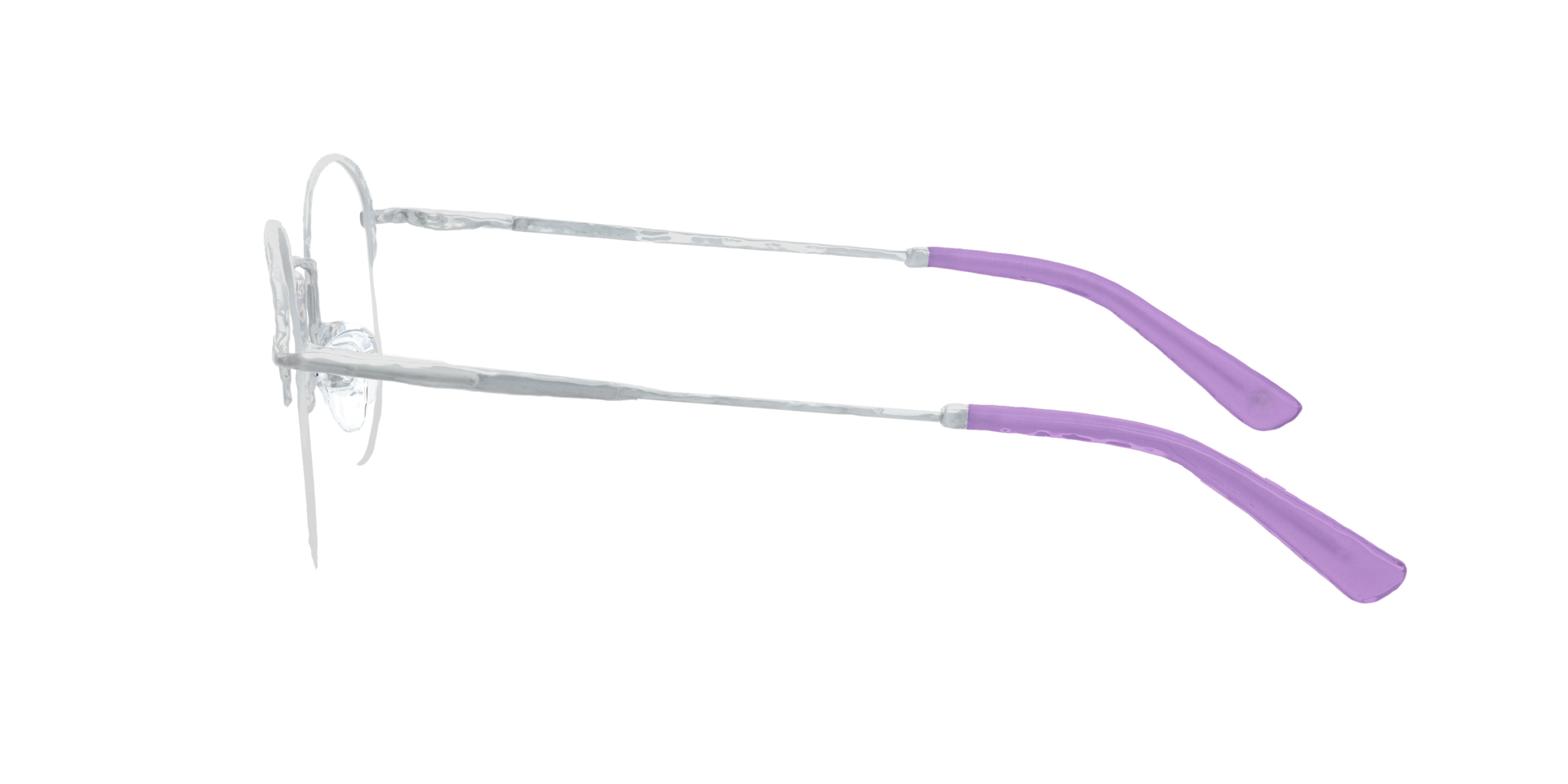 Moorgate Silver MetalEyeglass Frames for Glasses Direct, Side View