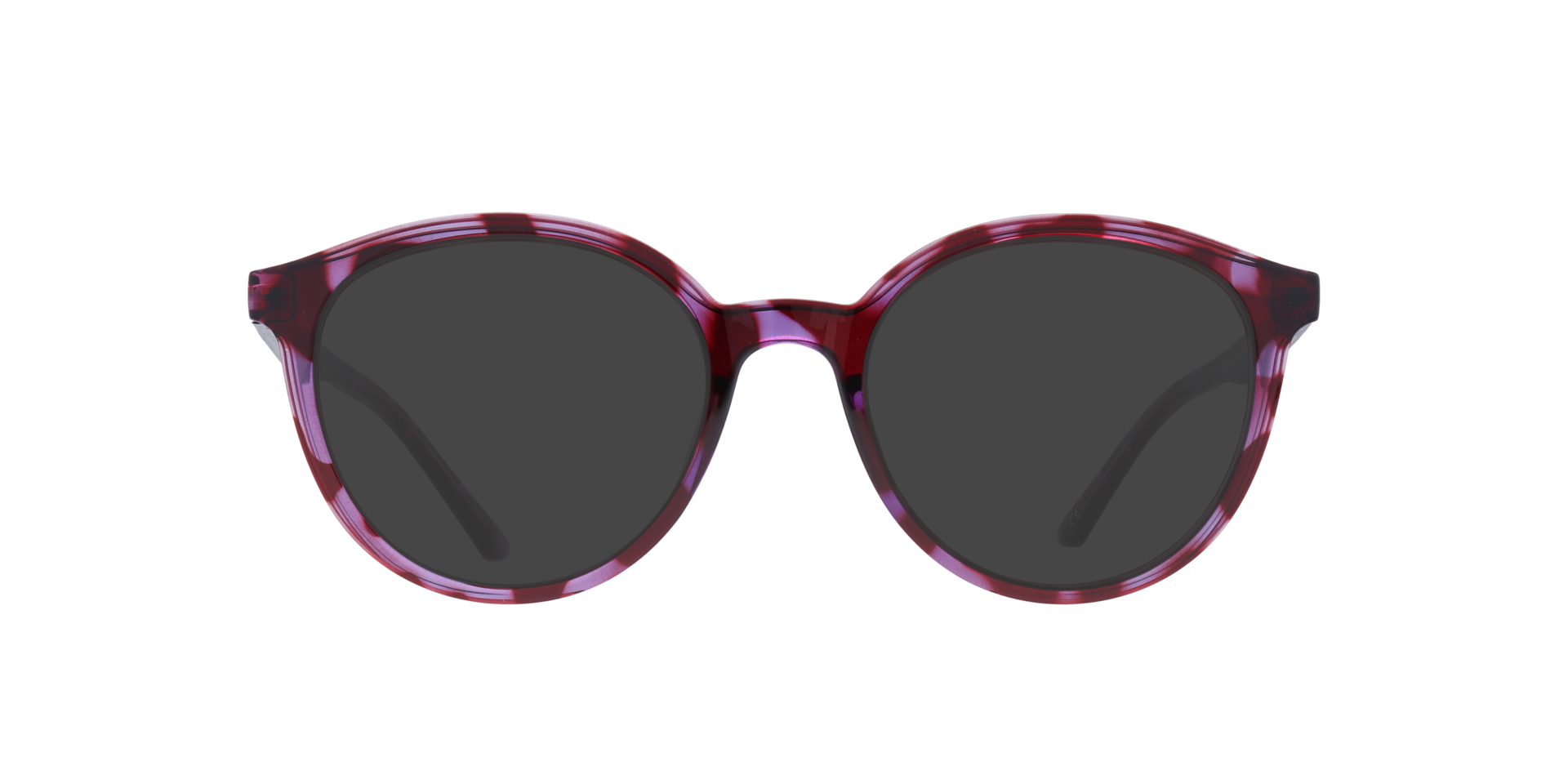 Bevis Shiny Red & Purple PlasticEyeglass Frames for Glasses Direct, with Tinted Lenses