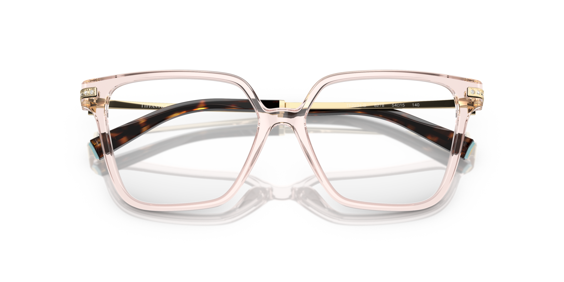 TF2234B Crystal Nude AcetateEyeglass Frames for Glasses Direct, Closed View