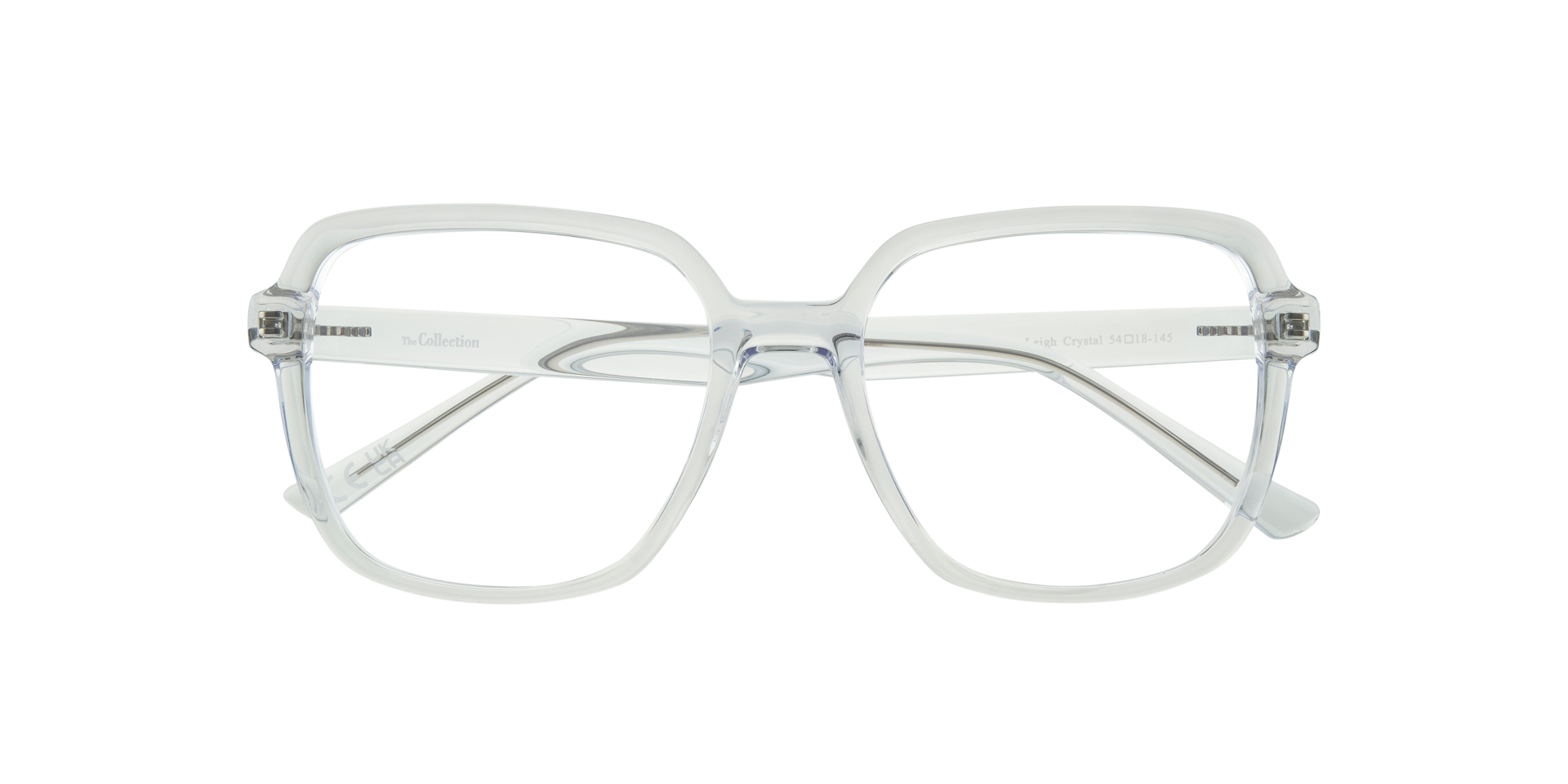 Leigh Crystal PlasticEyeglass Frames for Glasses Direct, Closed View