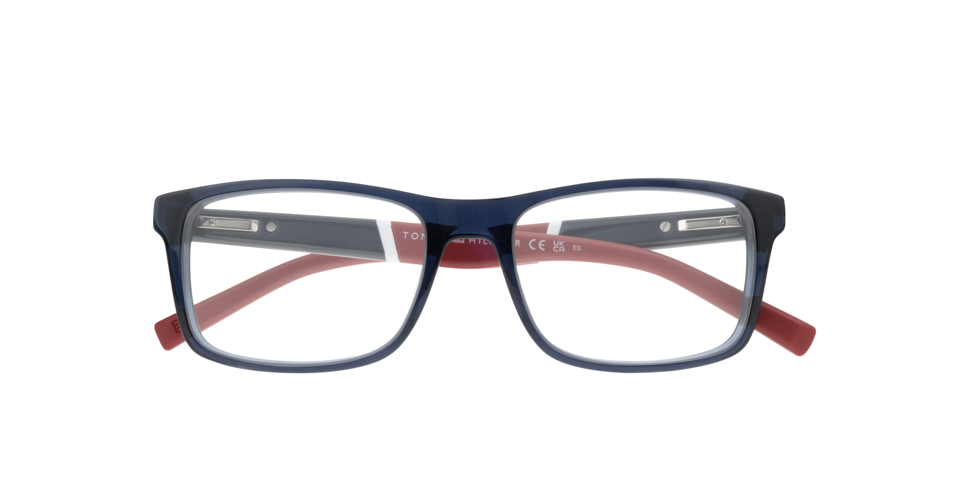 TH 2044 Blue Red AcetateSunglass Frames for Glasses Direct, Closed View