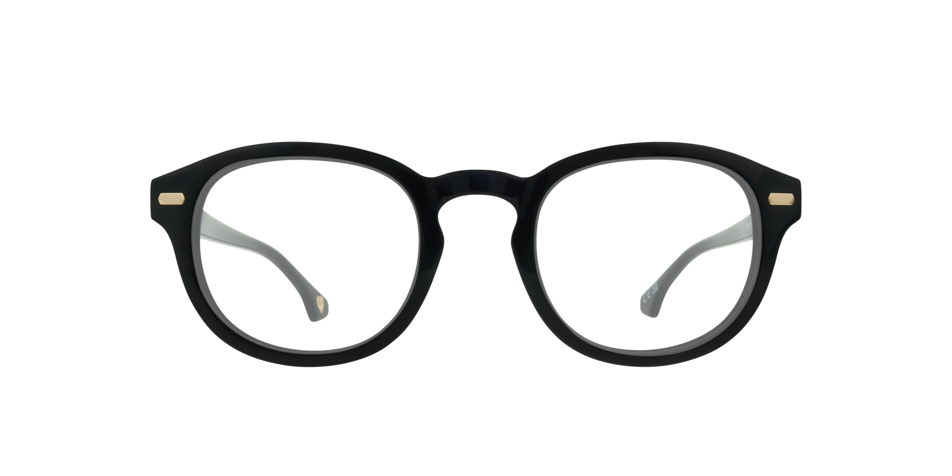 Keanu Black AcetateEyeglass Frames for Glasses Direct, Front View