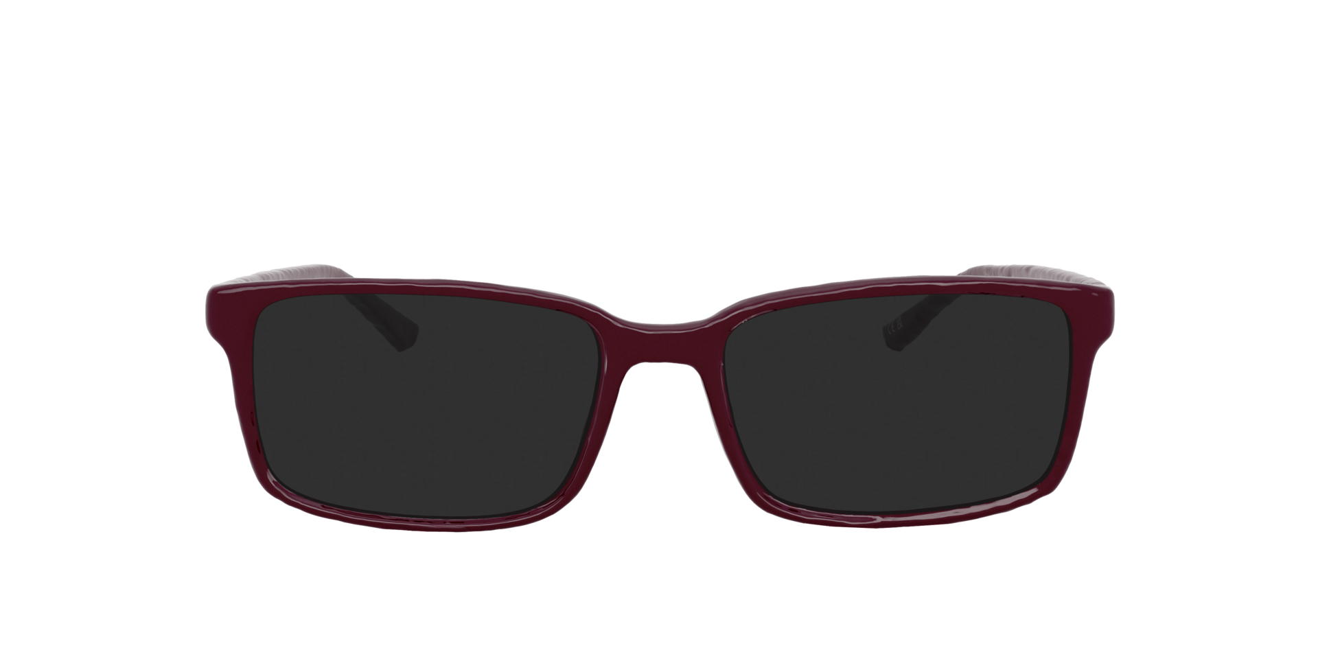 Kabir Burgundy PlasticEyeglass Frames for Glasses Direct, with Tinted Lenses