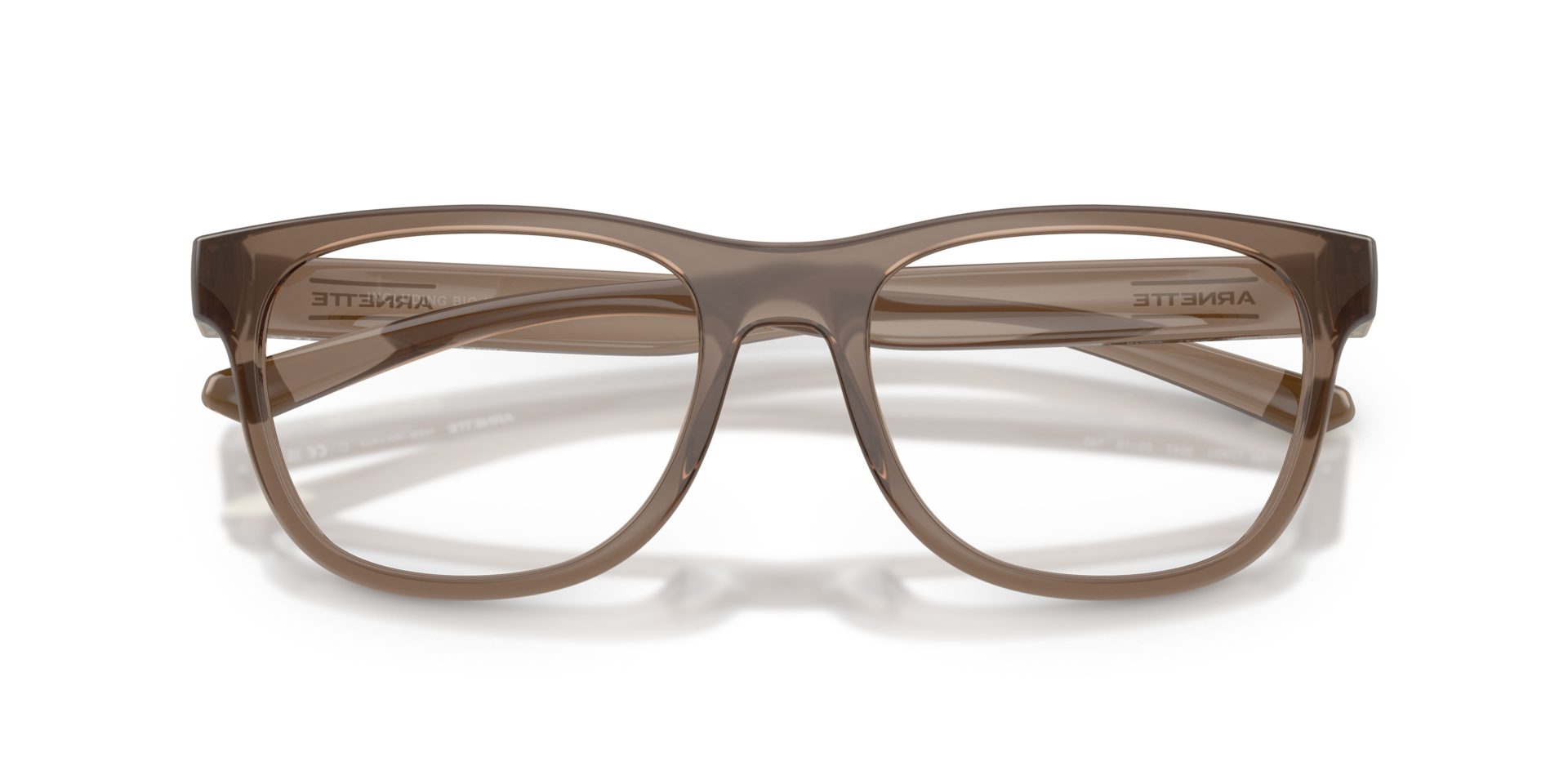 AN7296U Opal Brown PlasticEyeglass Frames for Glasses Direct, Closed View