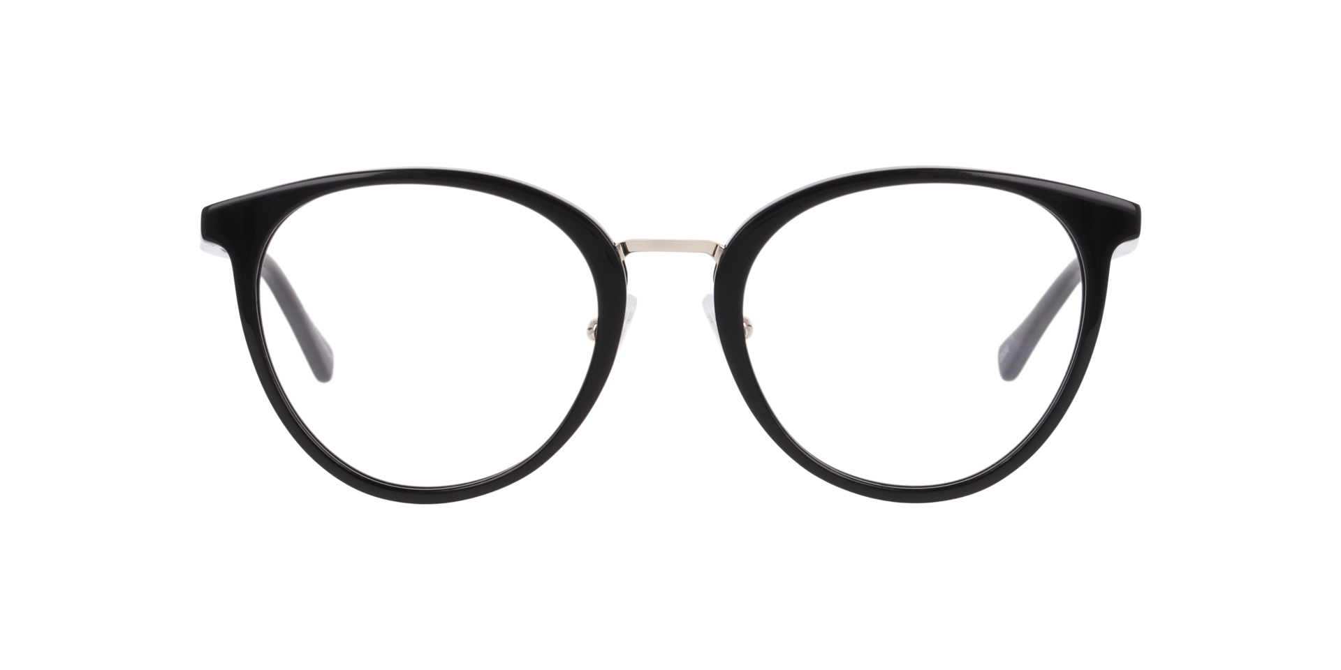 Nina Black AcetateEyeglass Frames for Glasses Direct, Front View