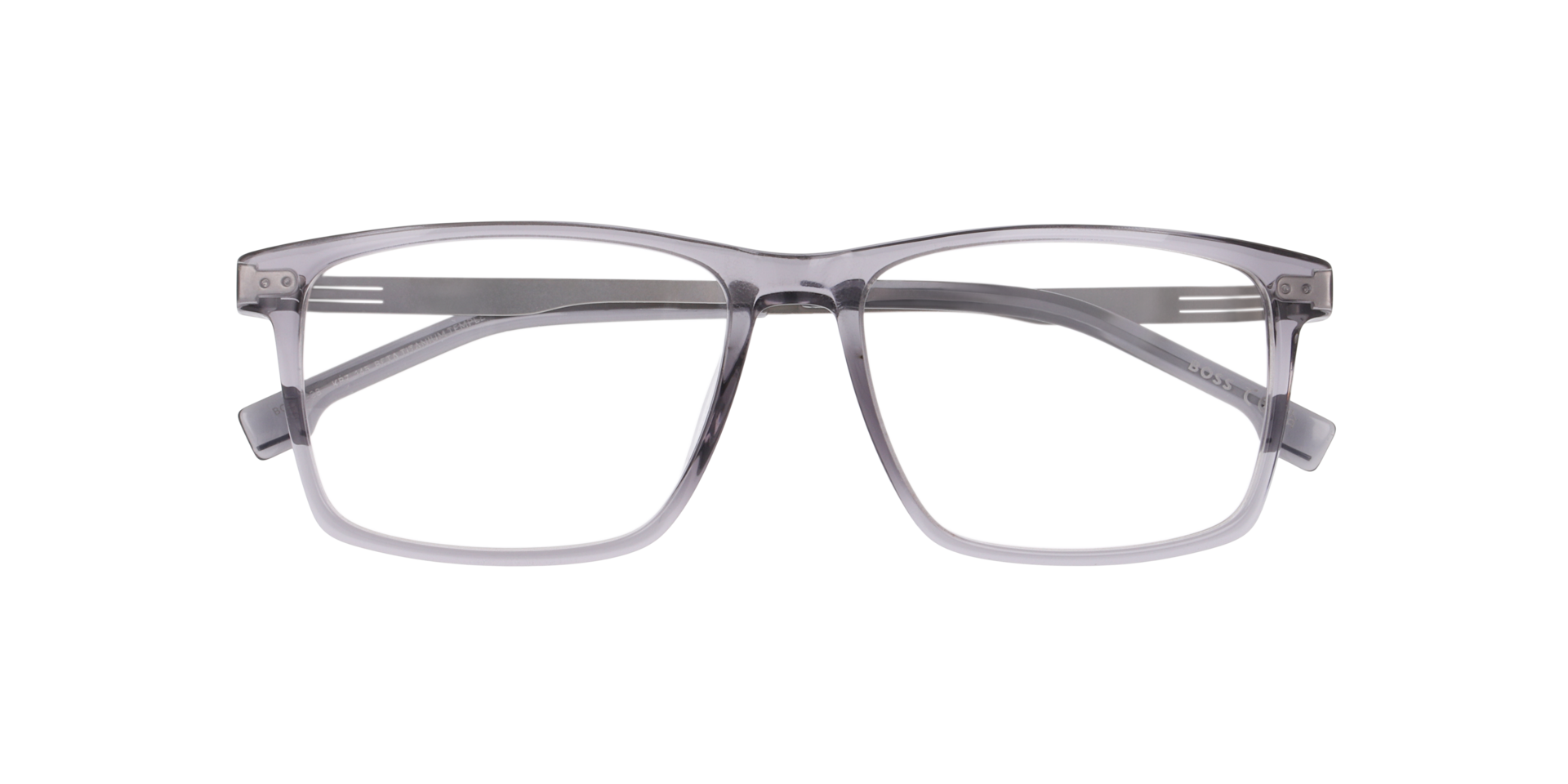 BOSS 1838 Grey AcetateEyeglass Frames for Glasses Direct, Closed View