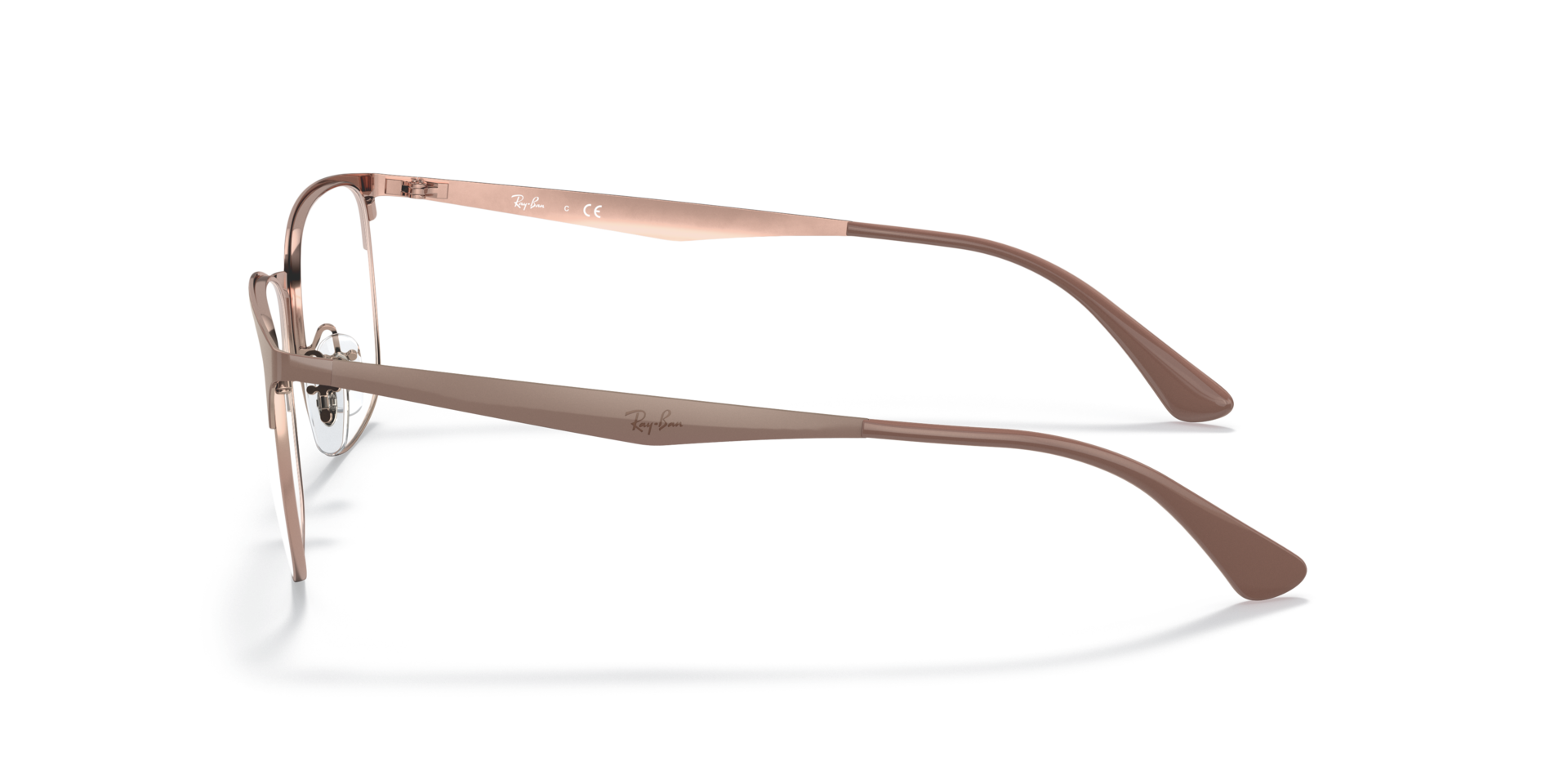 RB6421 Optics Beige On Copper MetalEyeglass Frames for Glasses Direct, Side View