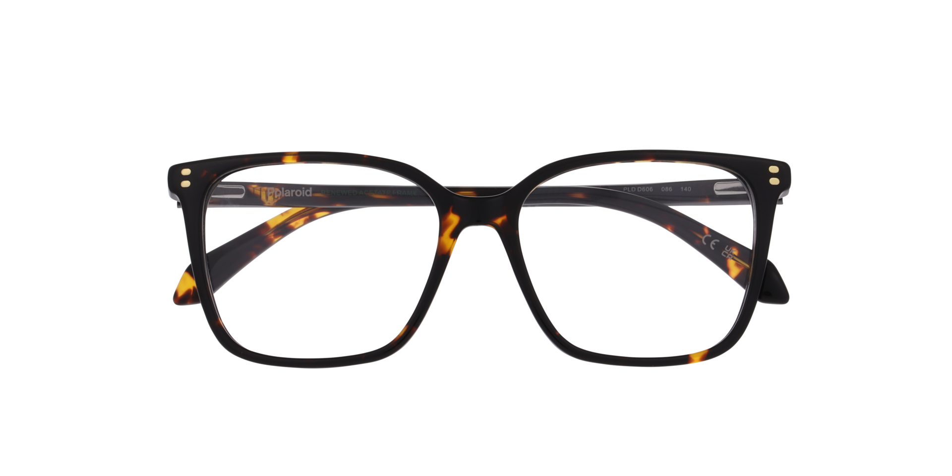 PLD D606 Tortoise AcetateEyeglass Frames for Glasses Direct, Closed View