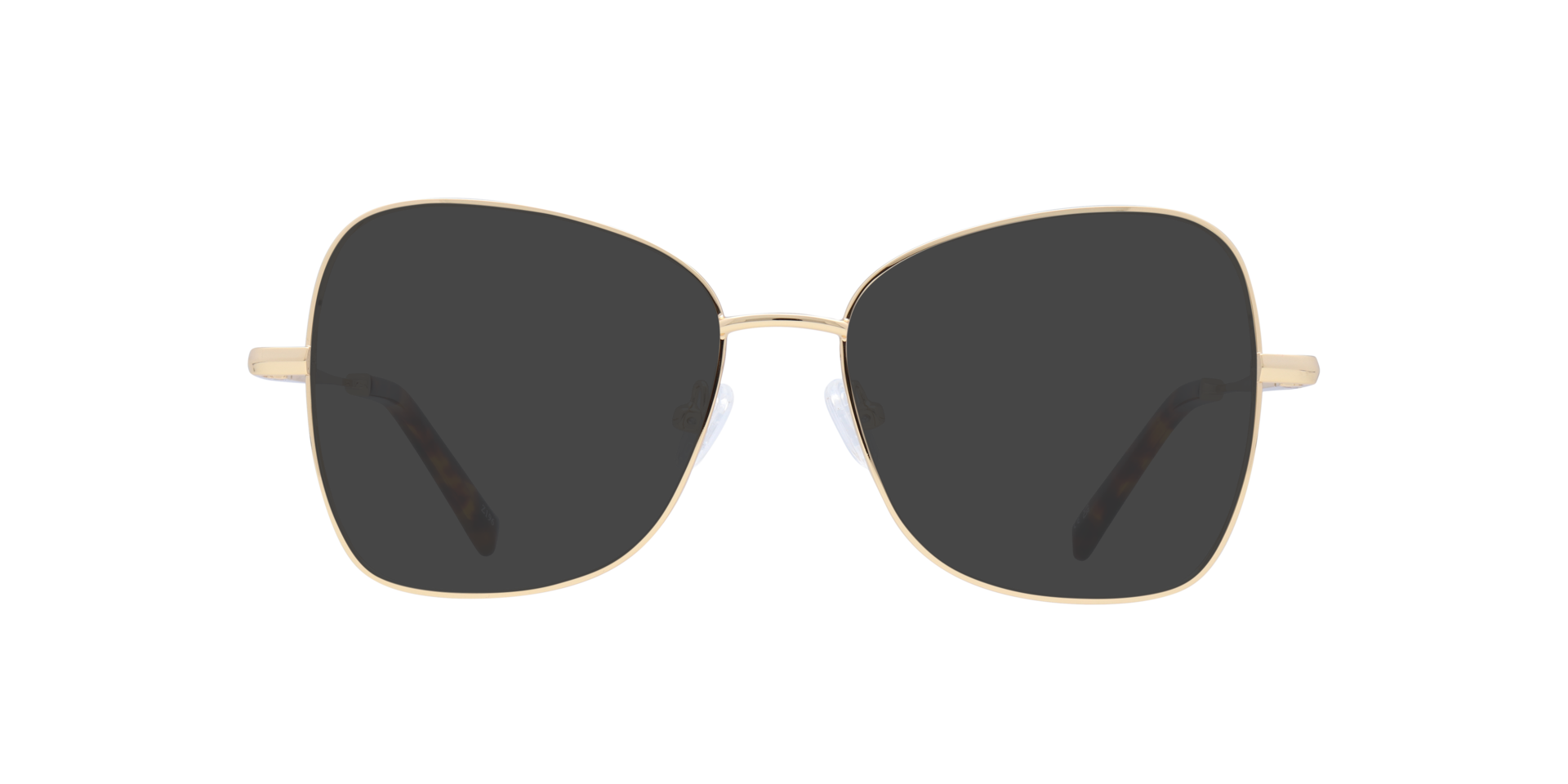 Geri Shiny Gold MetalEyeglass Frames for Glasses Direct, with Tinted Lenses