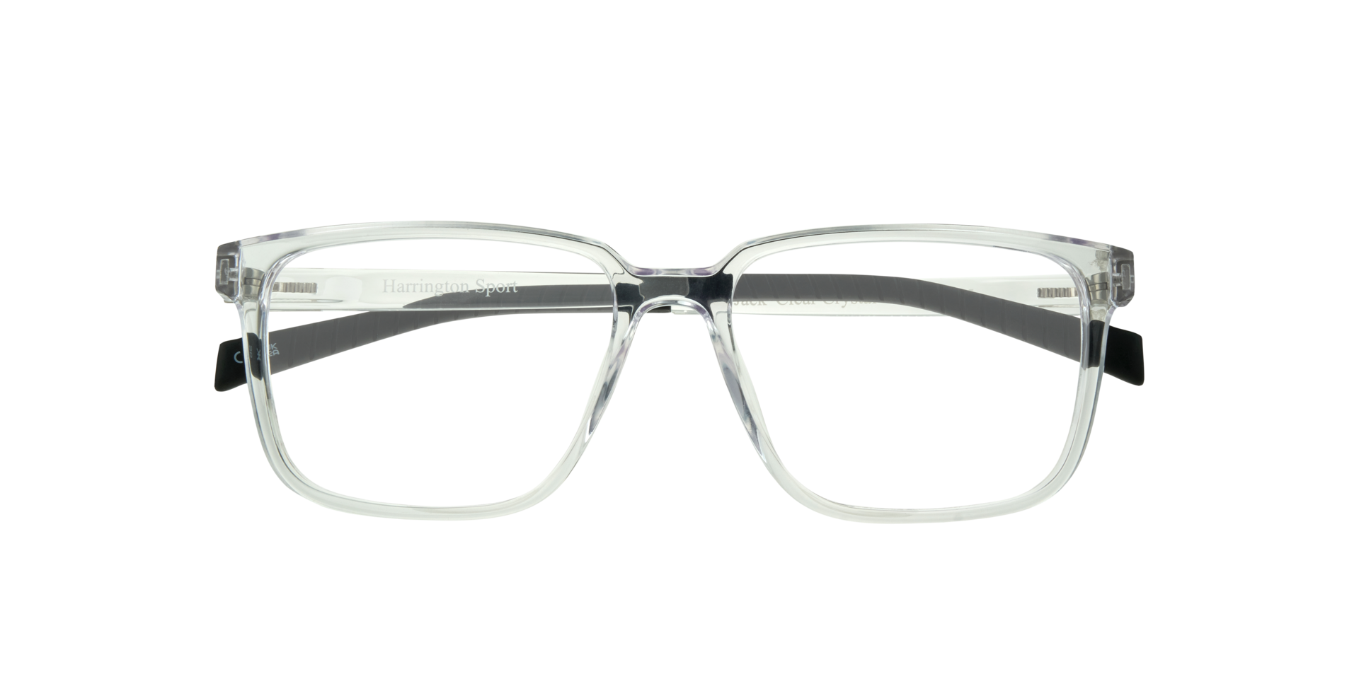Jack Clear Crystal PlasticEyeglass Frames for Glasses Direct, Closed View