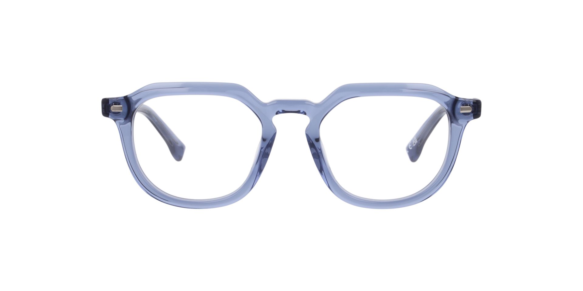 Malachi Crystal Blue AcetateEyeglass Frames for Glasses Direct, Front View