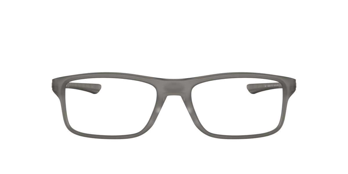 Photos - Glasses & Contact Lenses Oakley Satin Grey Smoke rectangle Plastic eyeglasses Online - Full Rim - Plank 2.0 