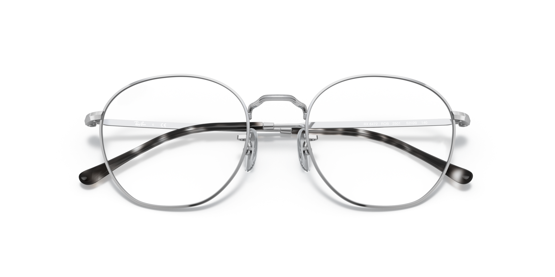 RB6472 Silver MetalEyeglass Frames for Glasses Direct, Closed View