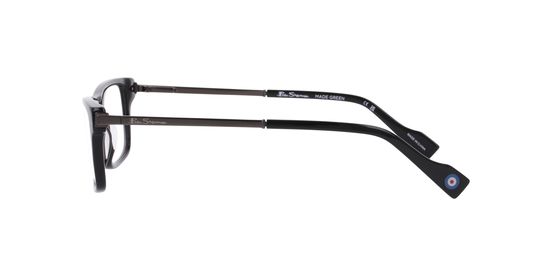 Bsbroadway Black AcetateEyeglass Frames for Glasses Direct, Side View