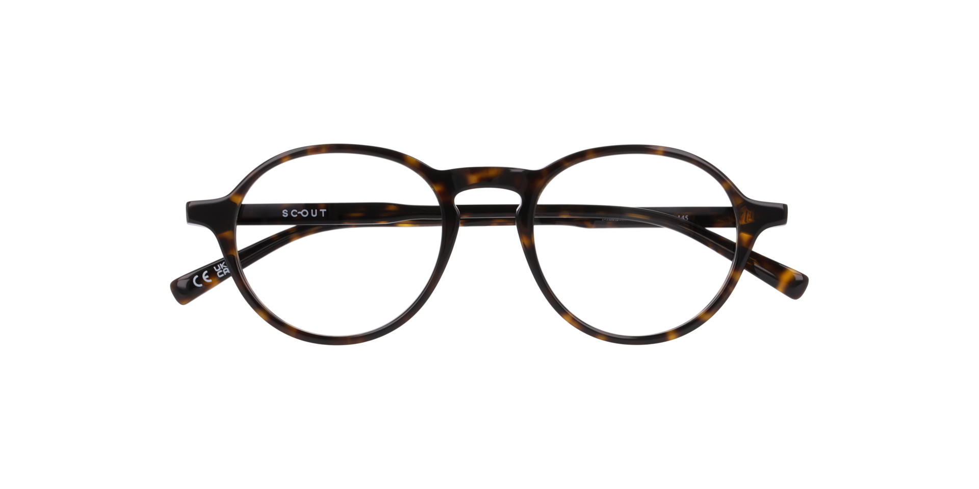Mackenzie Havana Brown AcetateEyeglass Frames for Glasses Direct, Closed View
