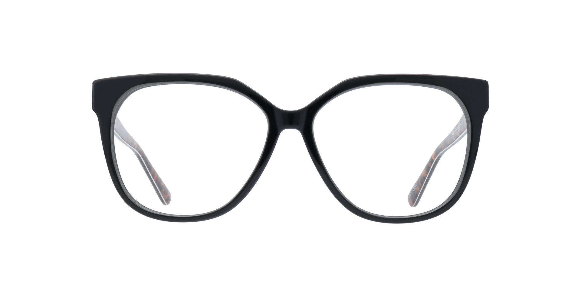 Ciara Shiny Black AcetateEyeglass Frames for Glasses Direct, Front View