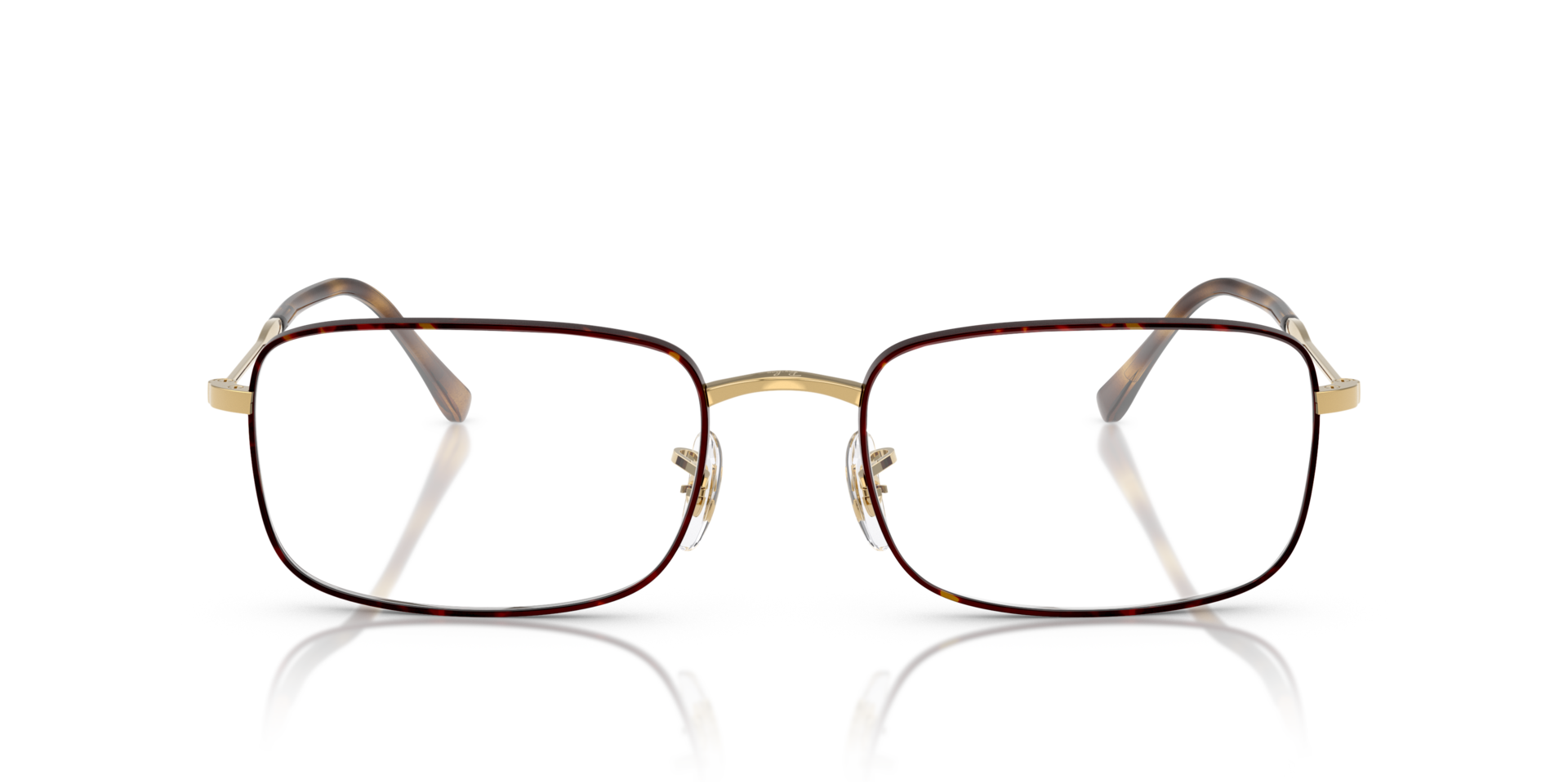 RB3746V Havana On Gold MetalEyeglass Frames for Glasses Direct, Front View