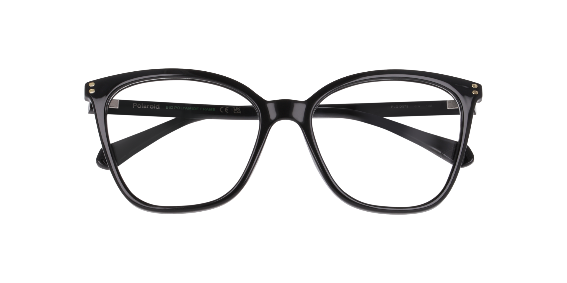 PLD D579 Black PlasticEyeglass Frames for Glasses Direct, Closed View