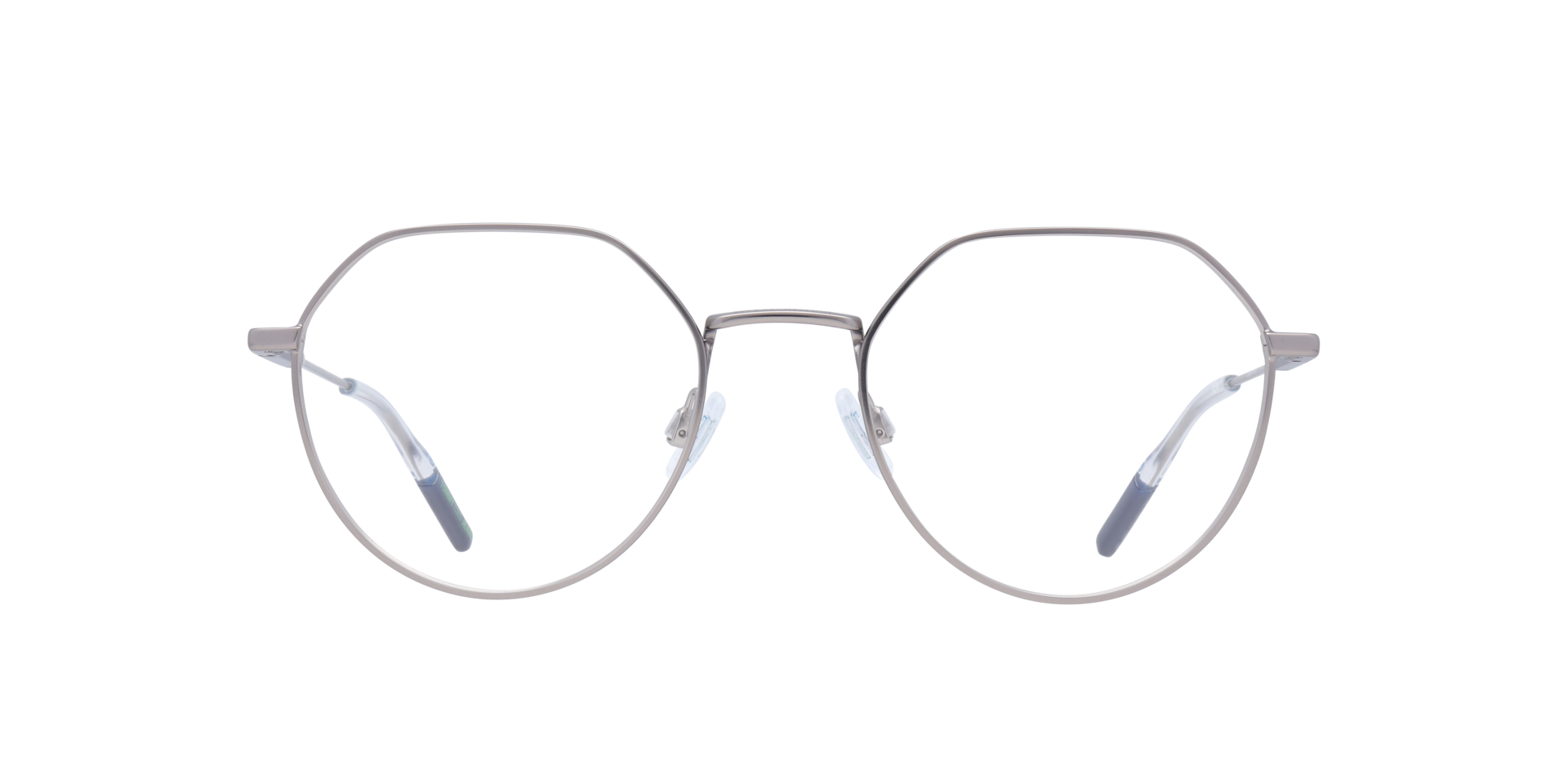 TJ 0090 Silver MetalEyeglass Frames for Glasses Direct, Front View