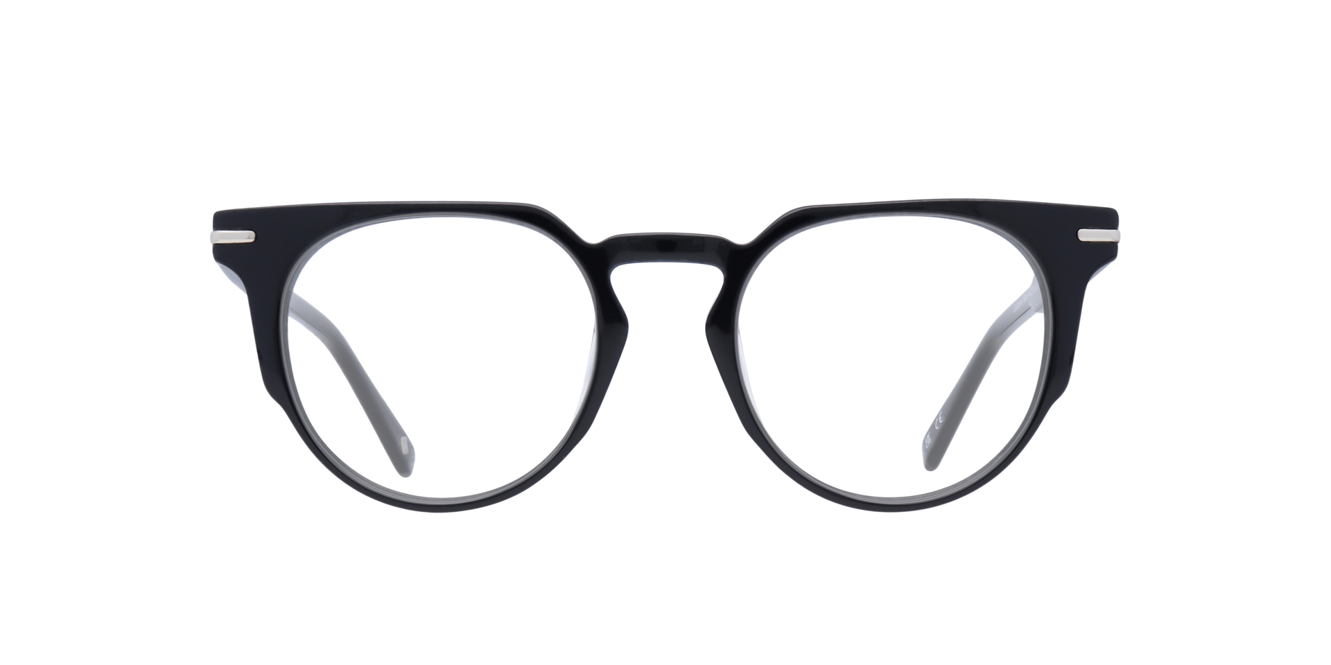 Goldhawk Black AcetateEyeglass Frames for Glasses Direct, Front View