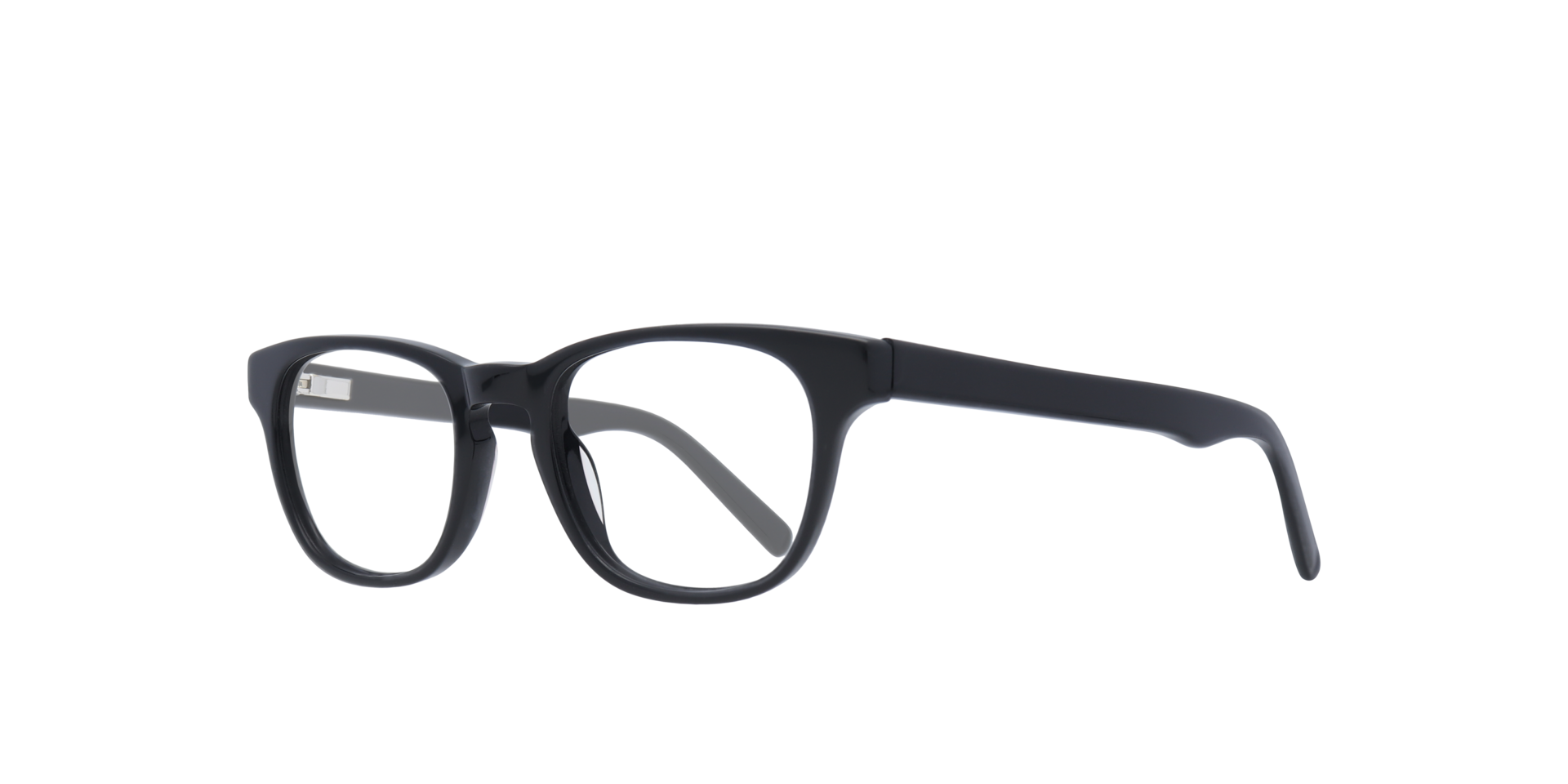 Andi Black AcetateEyeglass Frames for Glasses Direct, Angle View