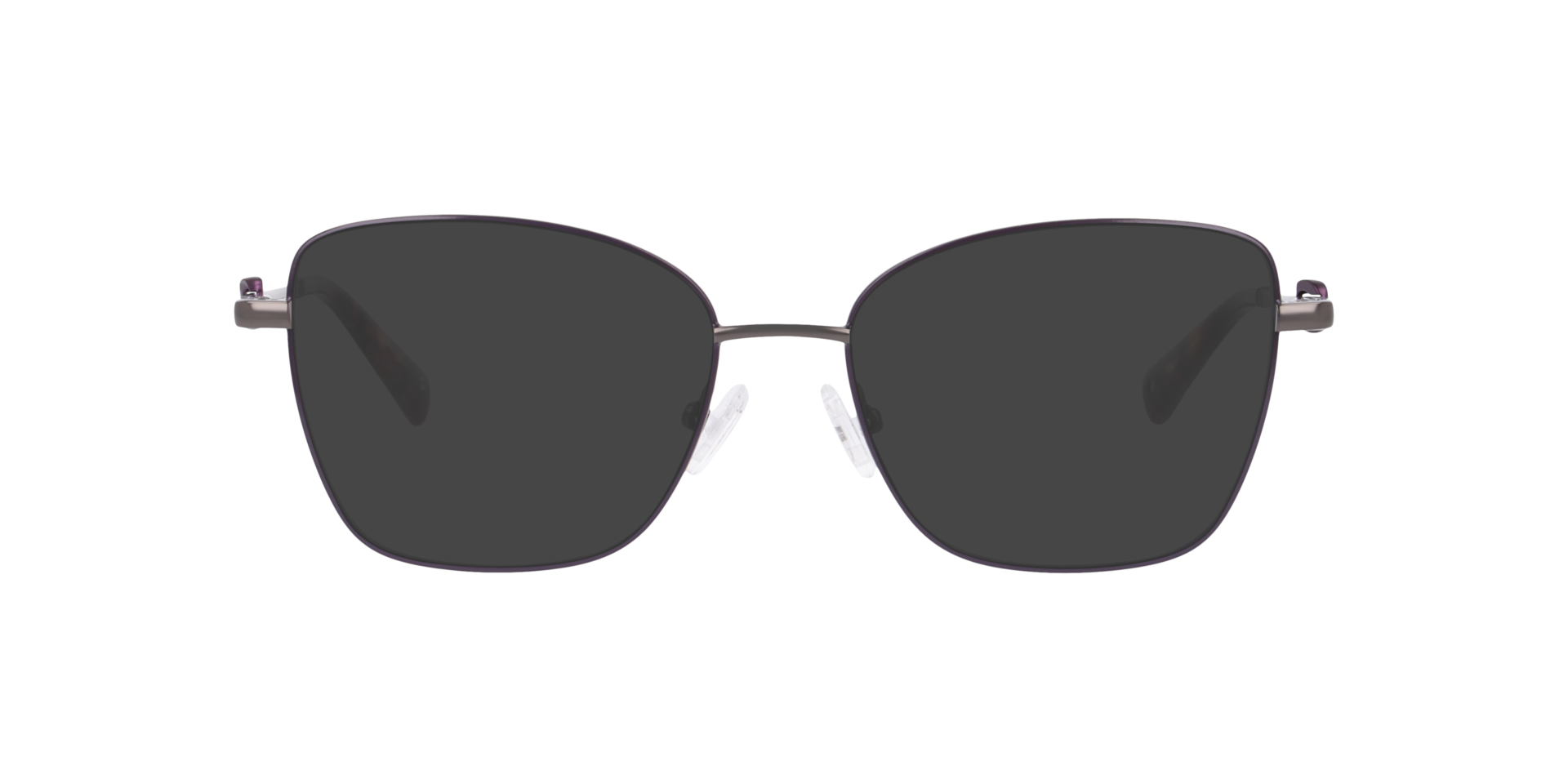 Cubea Gunmetal MetalEyeglass Frames for Glasses Direct, with Tinted Lenses