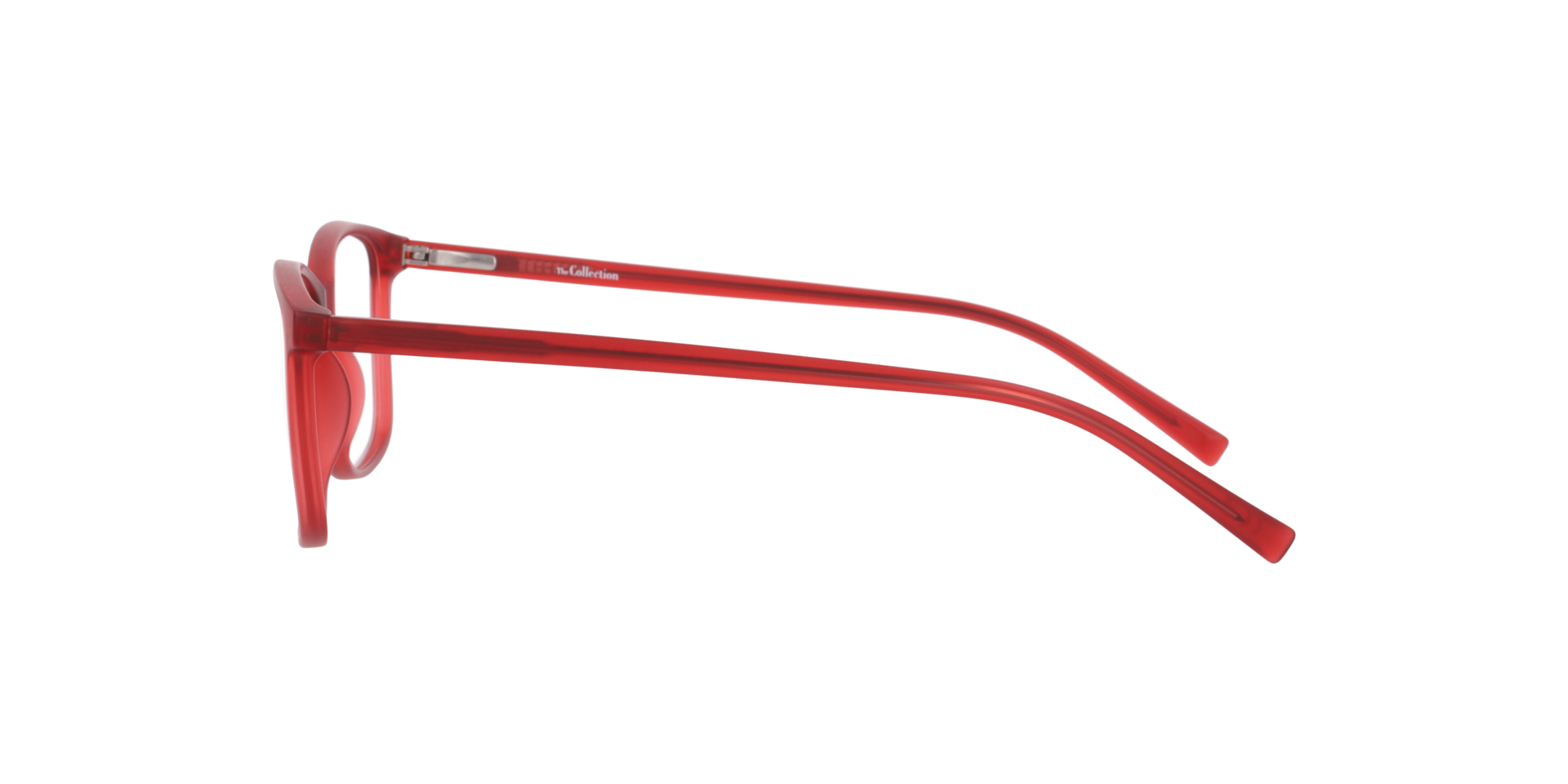 Jax Red PlasticEyeglass Frames for Glasses Direct, Side View