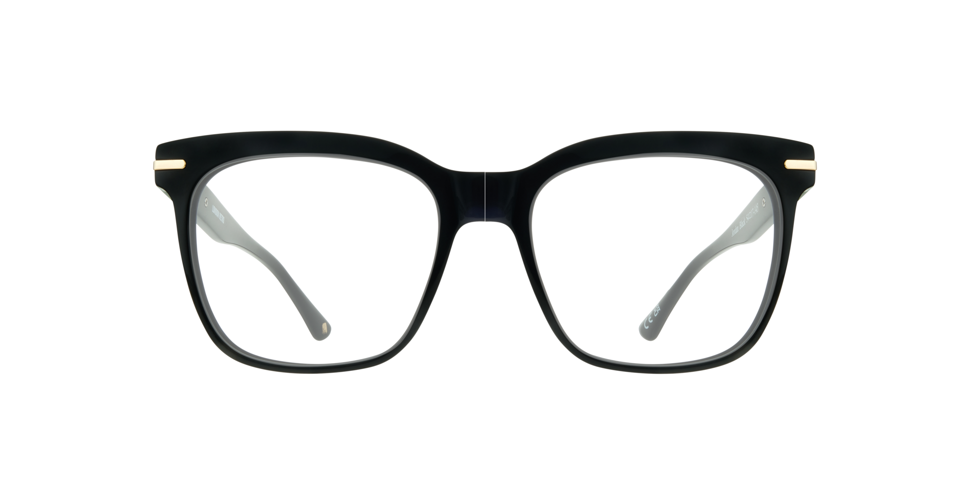 Jordan Black AcetateEyeglass Frames for Glasses Direct, Front View