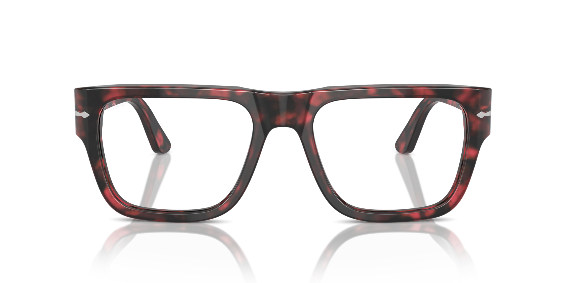 PO3348V Red Havana AcetateEyeglass Frames for Glasses Direct, Front View