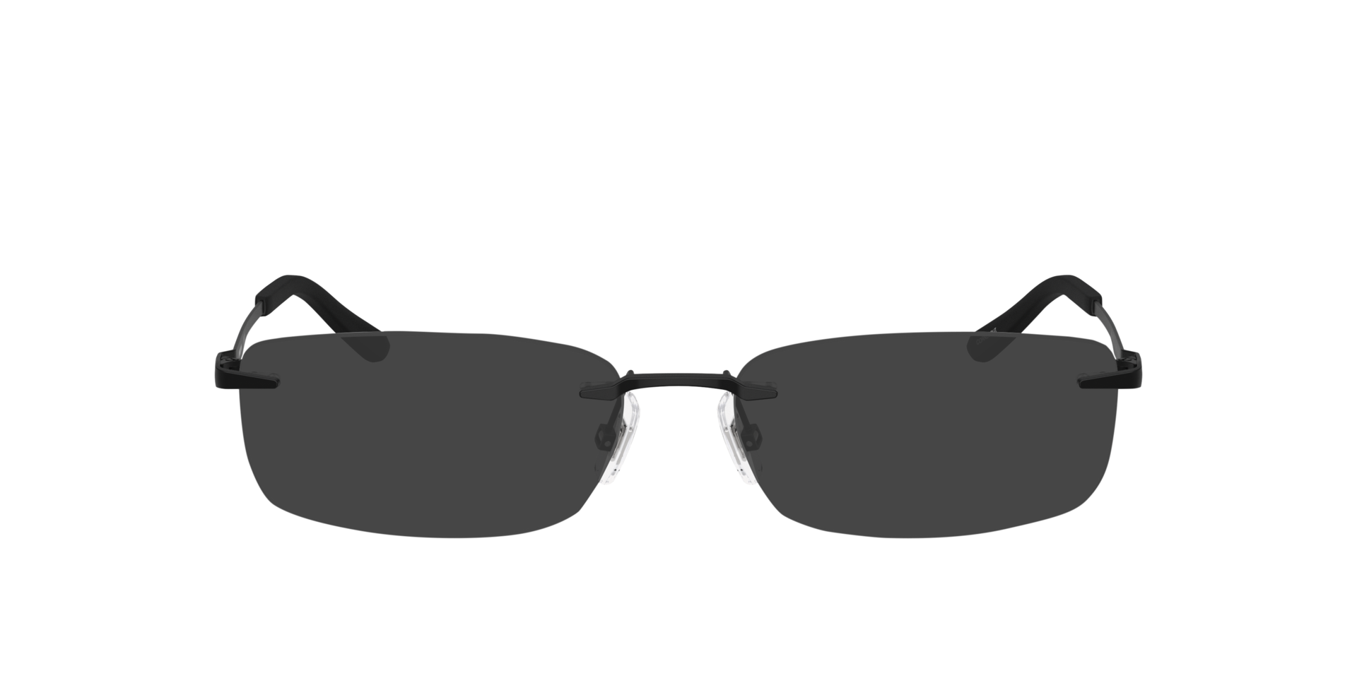 AN6150 Matte Black MetalEyeglass Frames for Glasses Direct, with Tinted Lenses