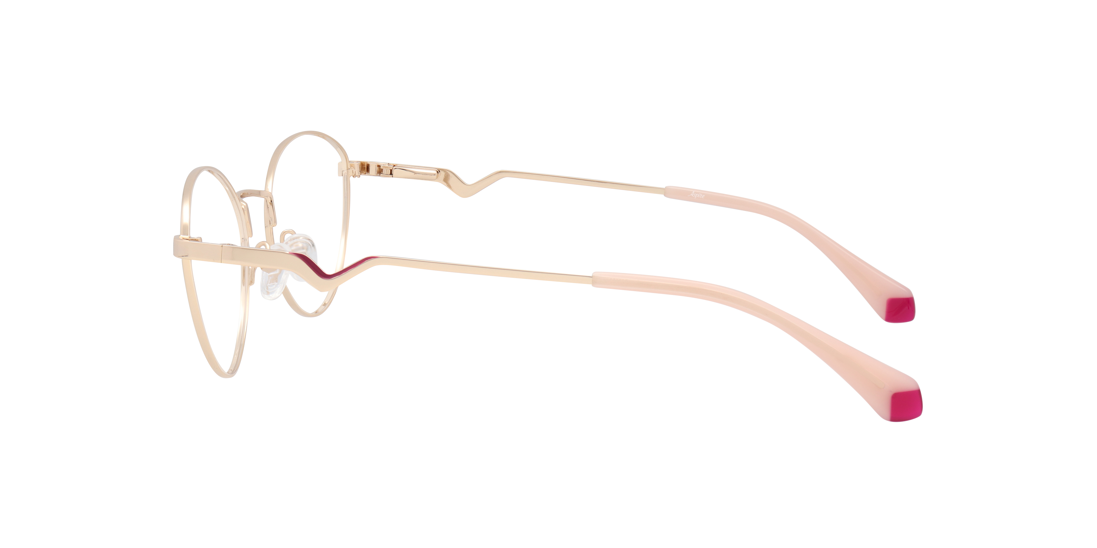 Gina Gold MetalEyeglass Frames for Glasses Direct, Side View