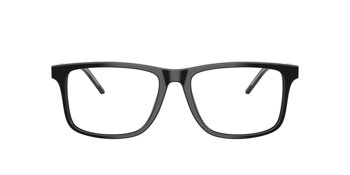 Emporio Armani Men's Shiny Black Square Acetate Eyeglasses Online - Full Rim - Ea3257