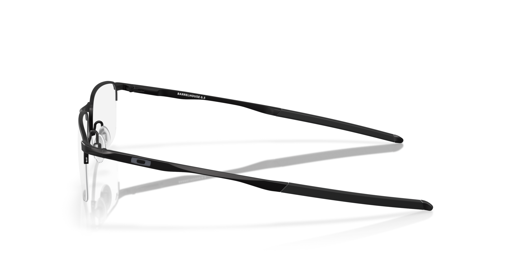 Barrelhouse™ 0.5 Matte Black MetalEyeglass Frames for Glasses Direct, Side View