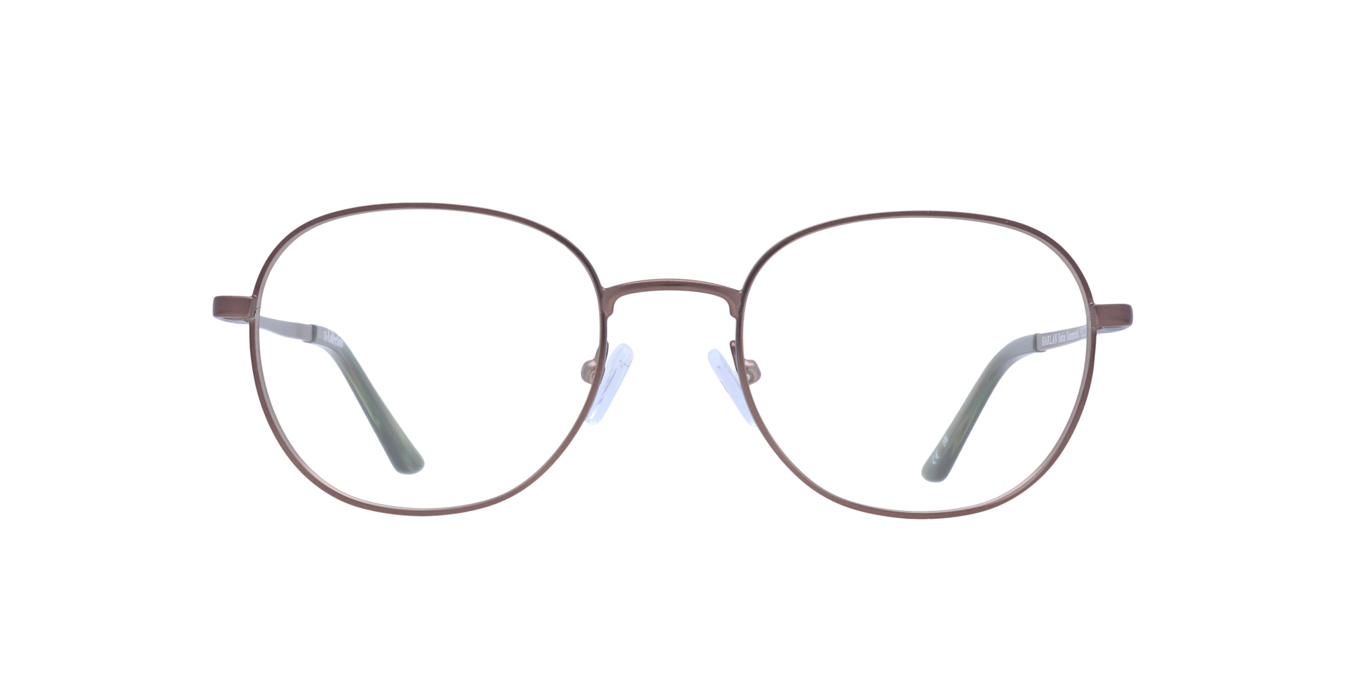 Harlan Satin Gunmetal MetalEyeglass Frames for Glasses Direct, Front View
